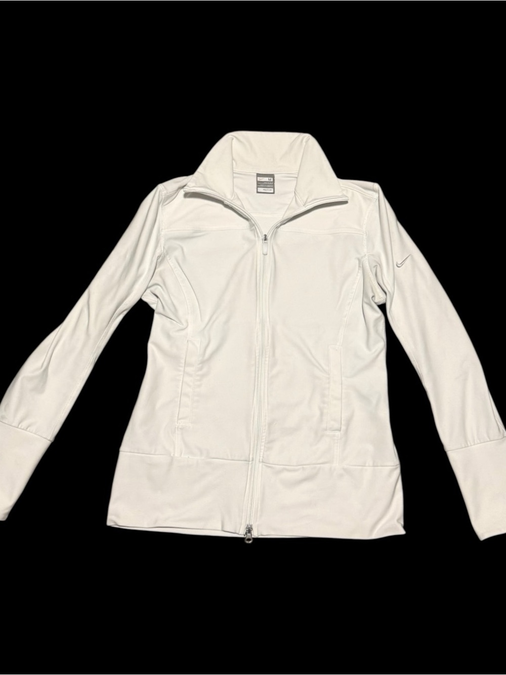 Nike Women's Cream Full-Zip Bomber Jacket
